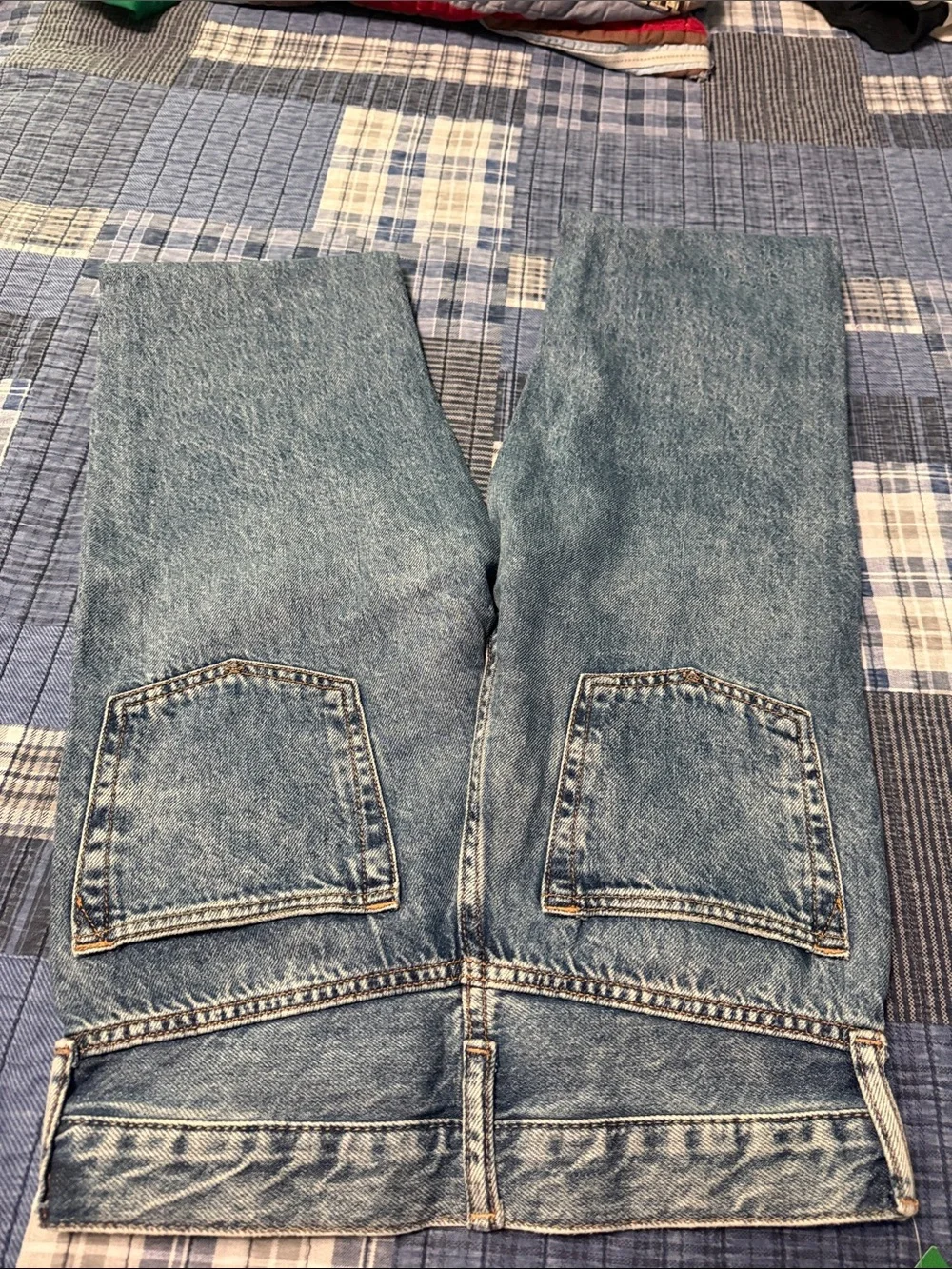 Gap boys 16 slim 90s original straight Blue Distressed Straight Jeans N W T